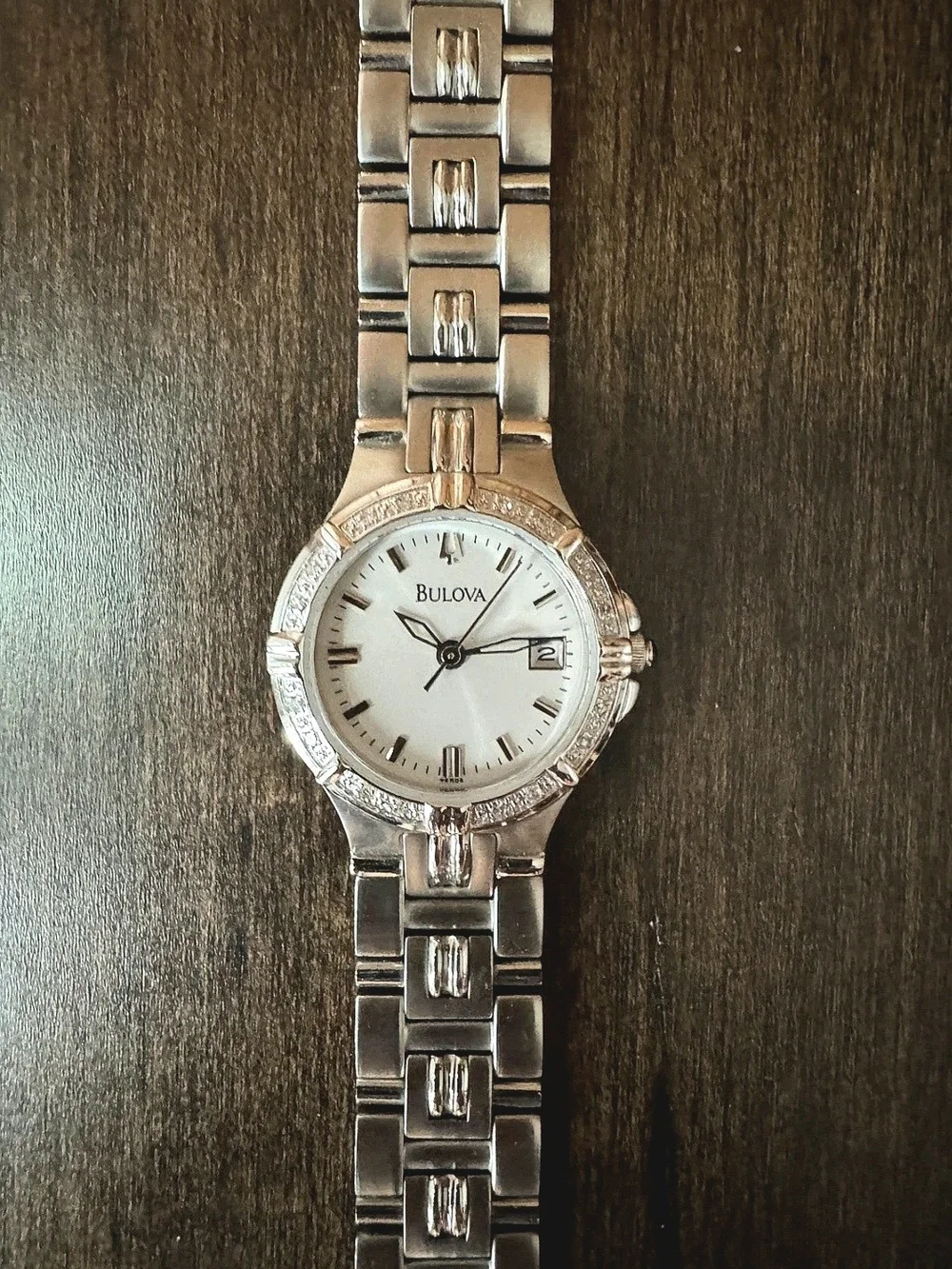 Bulova Women's Diamond Accent Dress Watch (Model 96R04)